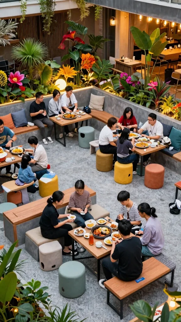 15 Eco-Friendly Patio Furniture Sets Ideas for Family Gatherings - 14. Multi-Level Seating Arrangements 1