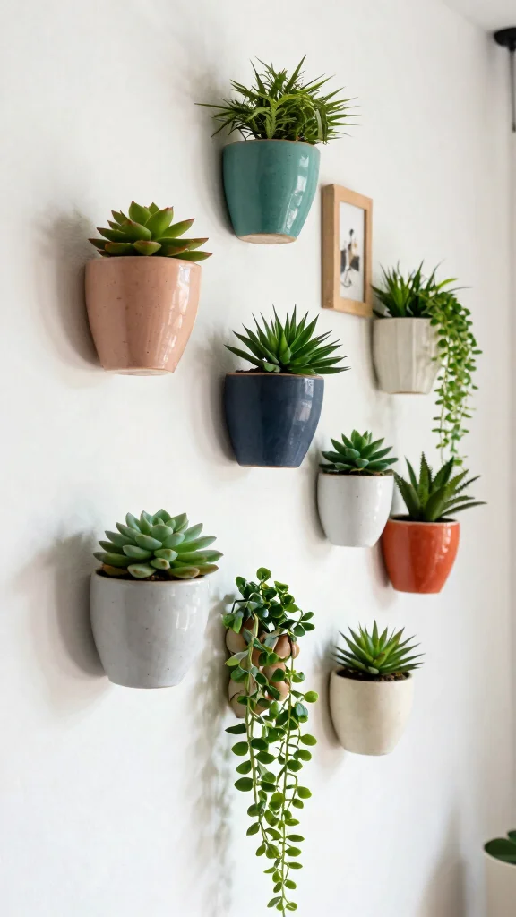 15 Flower Pot Ideas: Creative Arrangements for Vertical Spaces - 3. Wall-Mounted Planters 1