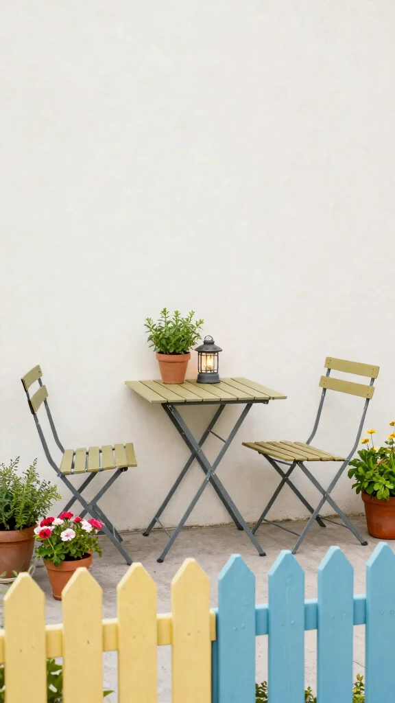 15 Front Patio Furniture Ideas Welcoming - 3. Folding Furniture for Flexibility 1