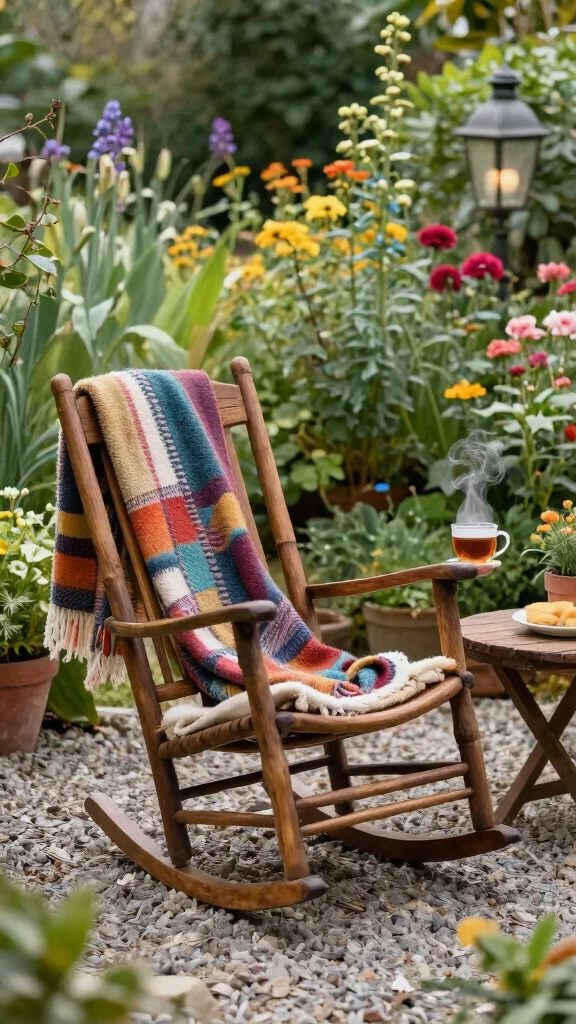 15 Front Patio Furniture Ideas Welcoming - 4. Rustic Rocking Chairs 1