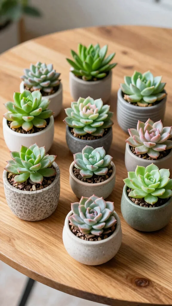 15 Indoor Flower Pots Ideas for Cozy Interiors - 13. Succulent Displays 1