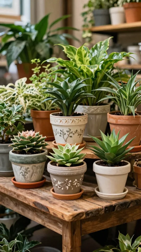 15 Indoor Flower Pots Ideas for Cozy Interiors - 8. Vintage Finds 1