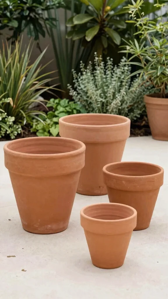 15 Painted Flower Pots Terra Cotta Designs - 12. Monochromatic Elegance 1