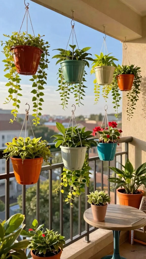 15 Plastic Flower Pots Ideas Lightweight Versatile - 1. Whimsical Hanging Gardens 1