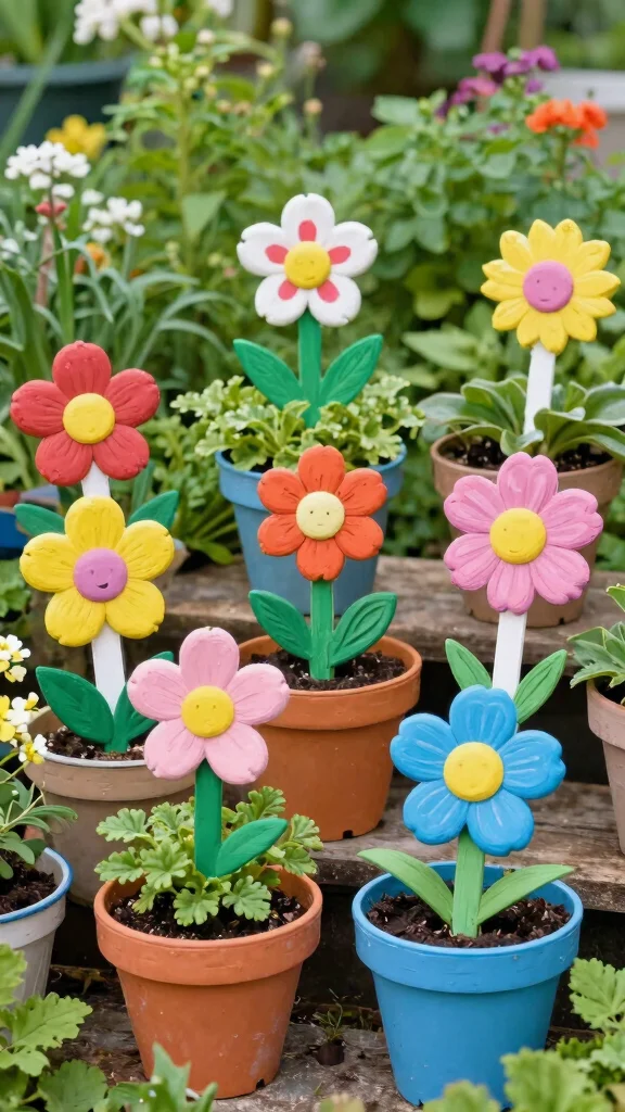 15 Plastic Flower Pots Ideas Lightweight Versatile - 15. Creative Plant Labels 1