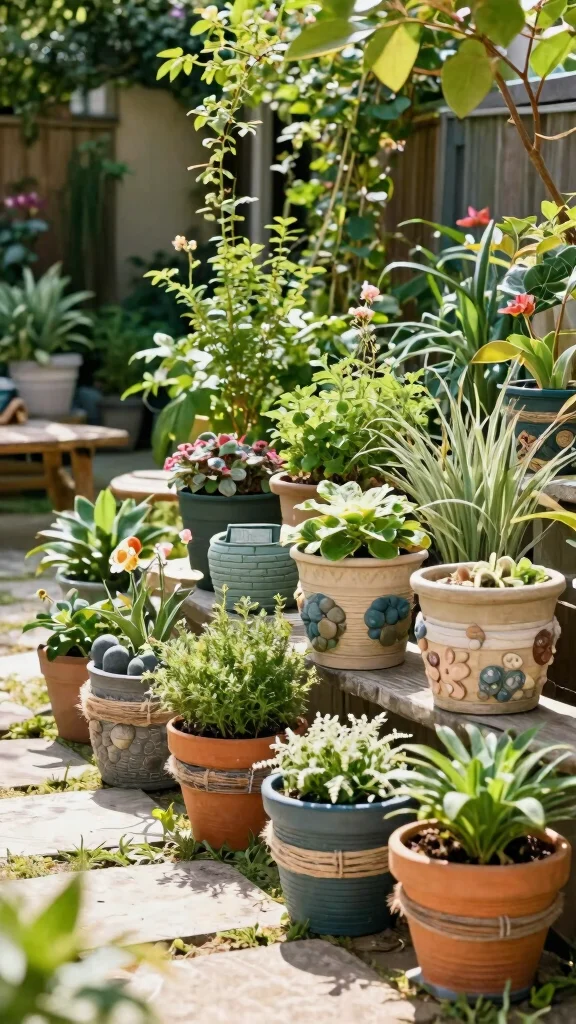 15 Plastic Flower Pots Ideas Lightweight Versatile - 3. Charming Outdoor Planters 1