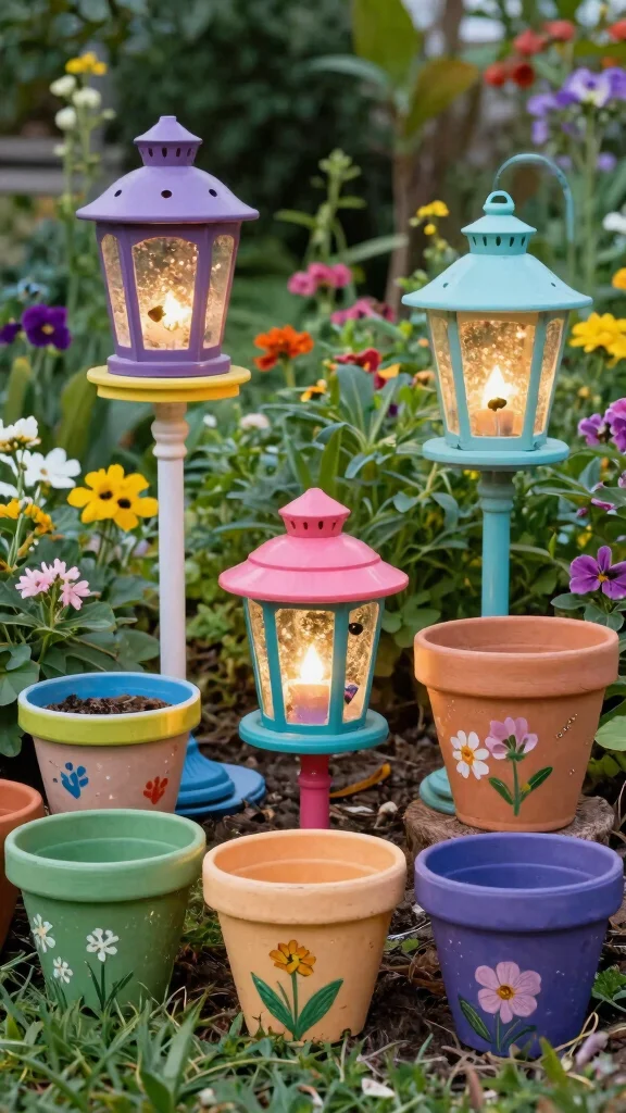 15 Plastic Flower Pots Ideas Lightweight Versatile - 7. Upcycled Plastic Pot Decor 1