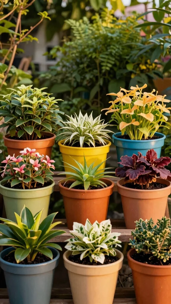 15 Plastic Flower Pots Ideas Lightweight Versatile - 8. Color Coordinated Arrangements 1